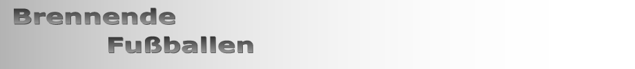 Brennnende Fußballen
